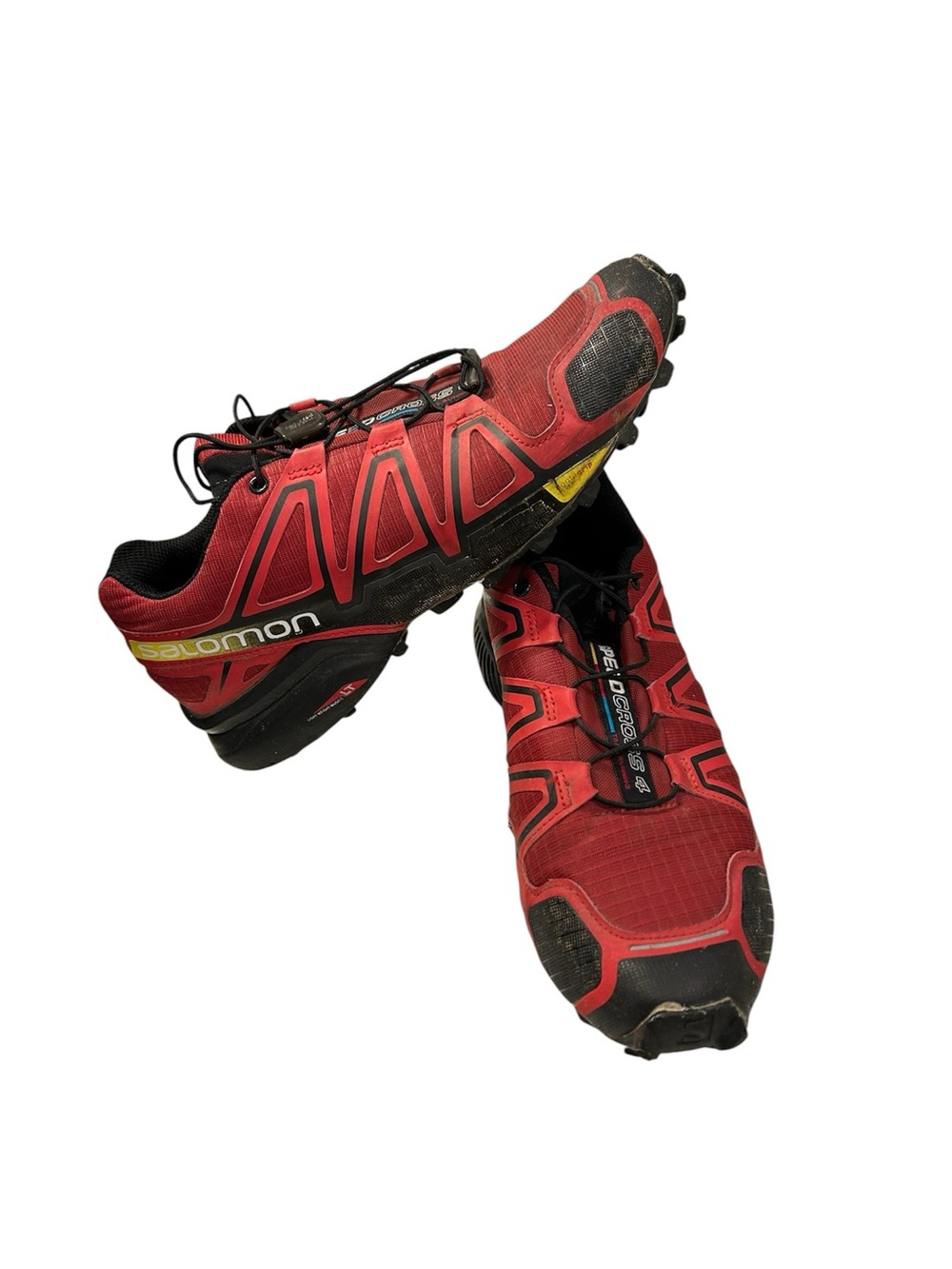 Salomon Speedcross 4 Trail Running Shoes Men’s Size 9.5 Red/Black Quicklace